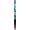 Kawai 103693 "Dishwasher Safe Chopsticks" Flower Oboro, Blue, 9.1 inches
