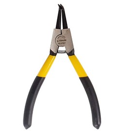 Circlip Pliers 7"/9"/13" Snap Ring Pliers Long Nose Internal External Straight Bent Mini Pliers Tools for Electrical and Wood Work, DIY and Jewellery Making (7" External Bent)