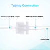 30pcs Syringe Adapter, Clear Female Luer Lock 1/8" Luer Lock