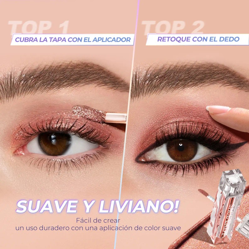 Sace Lady Sombra Líquido De Ojos, Brillo, Resistente Al Agua