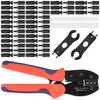 TCEUMIK 123PCS Solar Crimper Tool Kit - 30 Pairs Solar