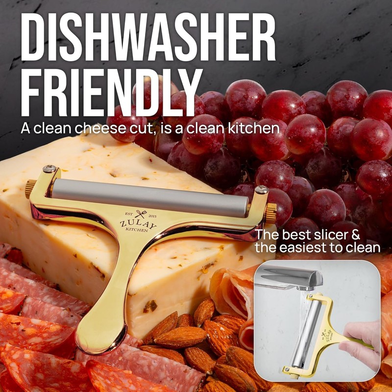Zulay Kitchen Cheese Slicer With Adjustable Thickness – Heavy Duty