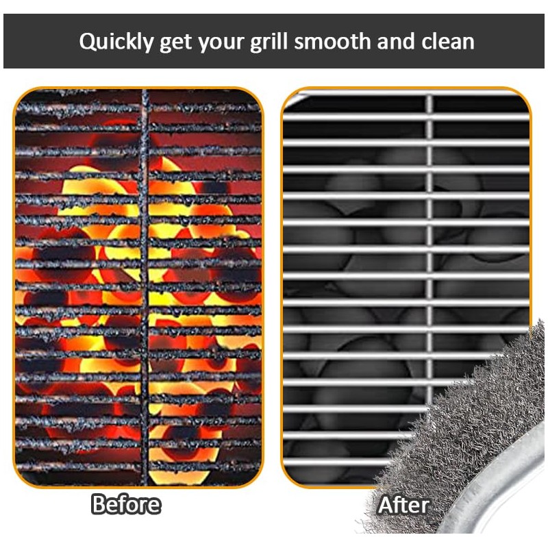 Wire Brushes Set 2pcs Wire Scratch Brushes Grill Brush Rust