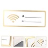 OHPHCALL 2pcs Portable WiFi Board Sign Guest Room Essentials WiFi