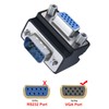 DTECH 90 Degree VGA Right Angle Adapter 15 Pin Male