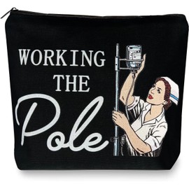 Nurse Graduation Gift Makeup Bag - Survival Kit Cosmetic Organizer with Zipper Pouch, Multi-Purpose Travel Toiletry Bag for School Nurses, Work Accessories & Funny Appreciation Gifts (Canvas) (Black)