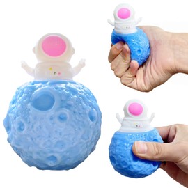 Astronaut Squishy Stress Ball Planet Squeeze Pop up Toy (1-Pack) Astronaut Fidget Sensory Toys, Anxiety and Stress Relief for Autism, Kids and Adults, Stretchy Space Party Favors and Desk Decorations