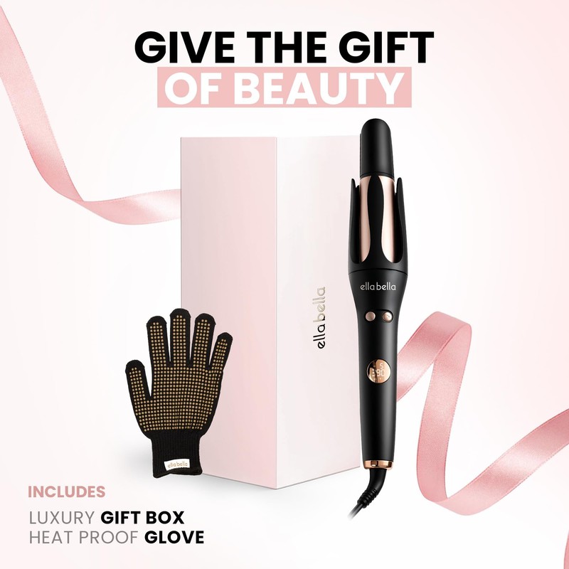 ELLA BELLA® Automatic Rotating Curling Iron • Auto Hair Curlers