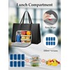 MATEIN Laptop Tote Bag with Insulated Lunch Compartment, 15.6 Inch