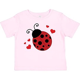inktastic Lady Bug and Hearts Toddler T-Shirt 5-6 Pink 20e4f