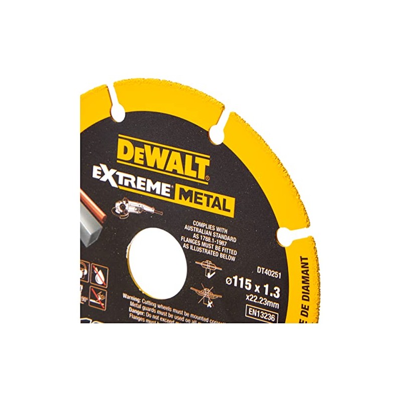 DEWALT DT40251-QZ - Disco de Corte con borde diamantado Extreme