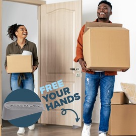 Large Big Rubber Door Stopper Made in USA - Door Stop Wedge for Carpet, Tile, Concrete Floor, Tall Door Stoppers for Bottom of Door - Heavy Duty for Commercial & Home - 6.5 x 2.75 x 1.9 Inches - Gray