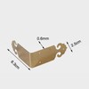 2Pcs Brass Corner Protectors Right Angle Brackets 90 Degree Corner