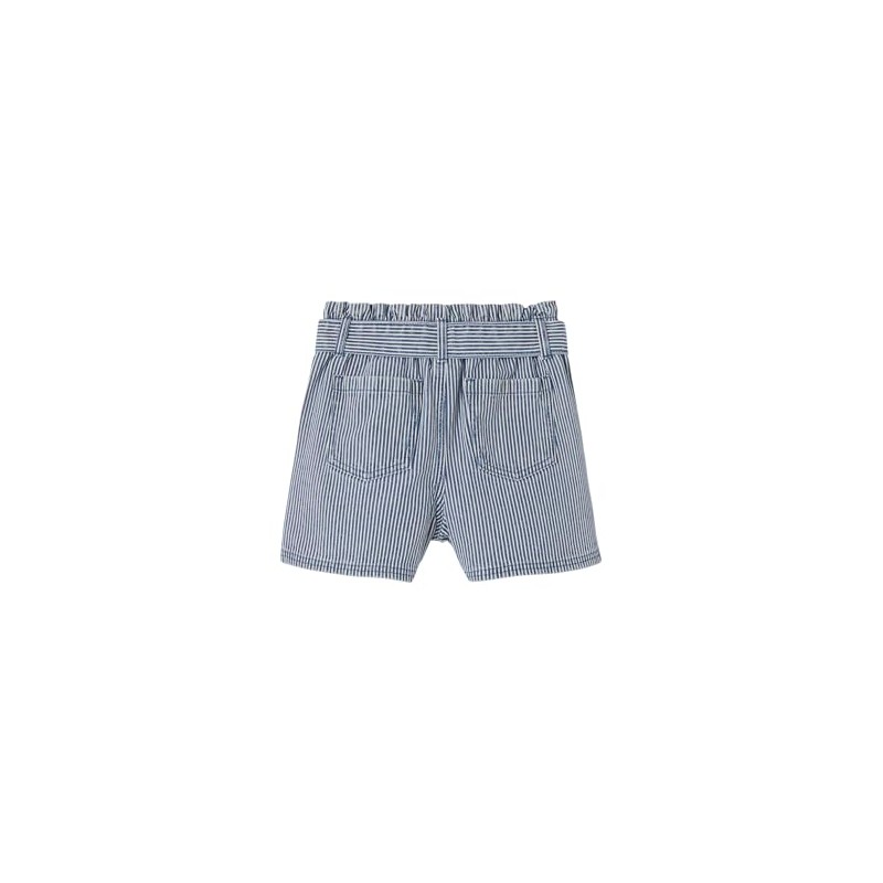 Vertbaudet Mädchen Paperbag-Shorts mit Streifen blau gestreift 116