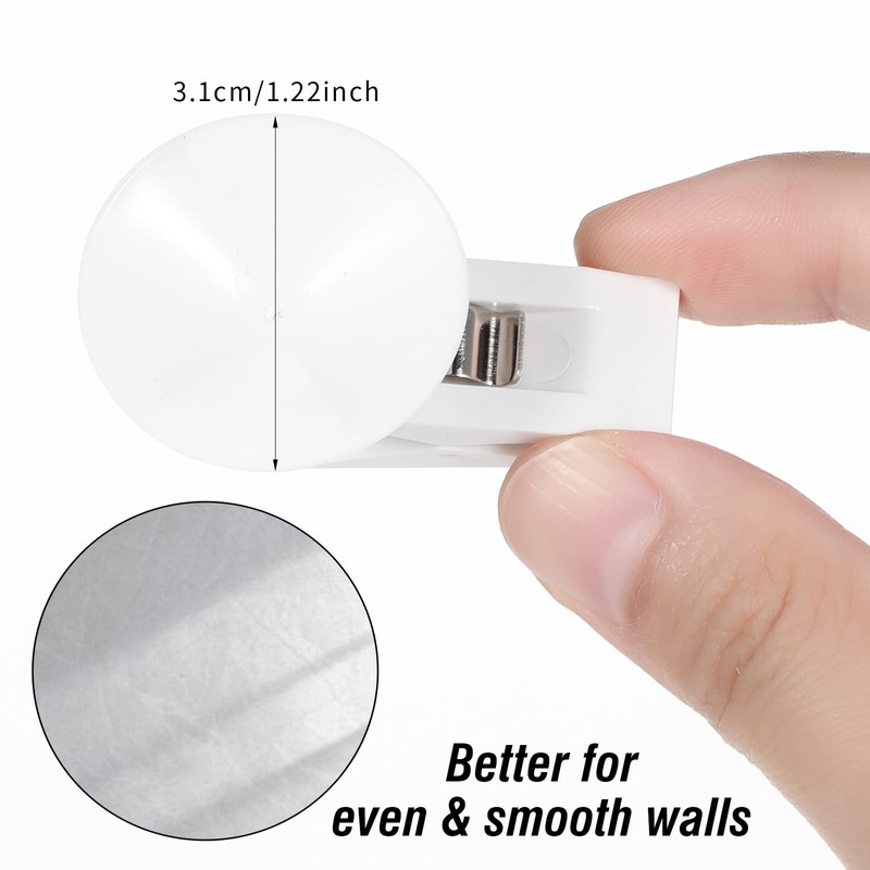 Dplolng 6 Pcs Shower Curtain Suction Cups,Shower Curtain Clips with