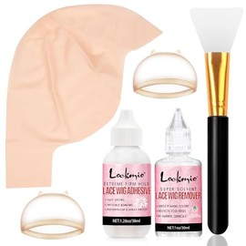 Complete Bald Cap Set SFX Makeup Kit with Liquid Latex Adhesive, Glue Remover, HD Cap, and Applicator for Men and Adults - Realistic Effects for Cosplay