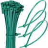 100pcs Small Green Cable Ties - 6" Green Zip Ties