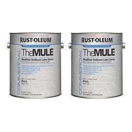 Rust-Oleum 375645-2PK The MULE Modified Urethane Latex Epoxy, Gallon, Gloss Black, 2 Pack