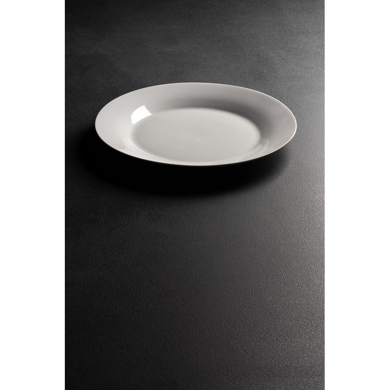 10 Strawberry Street Simply White 10.5" Round Dinner Plate, Set