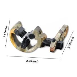 - QI HUO JU - Archery Arrow Rest Capture Brush Whisker Biscuit Arrow Rest for Compound Bow/Recurve Bow Hunting Targeting Right & Left Hand (Camo)