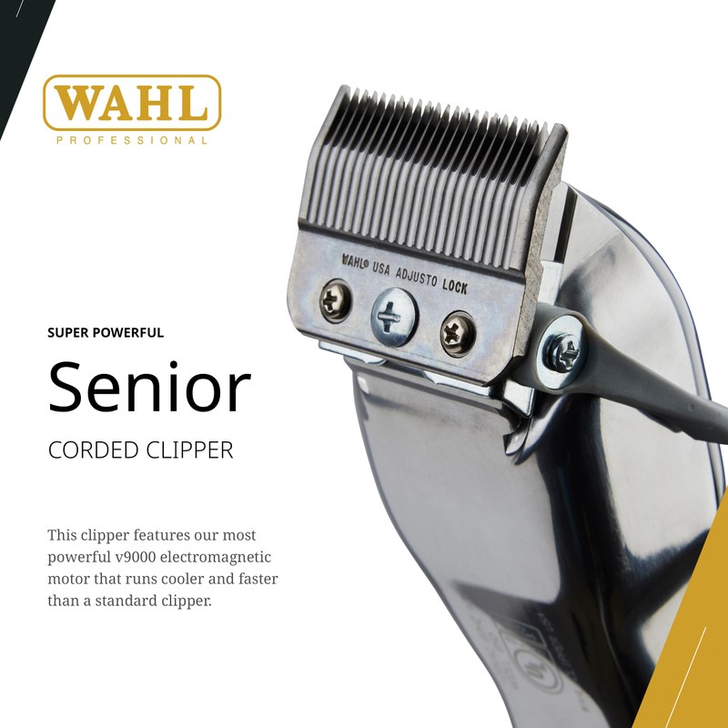 Wahl Professional Senior Corded Clipper Heavy Duty Tapering and Blending