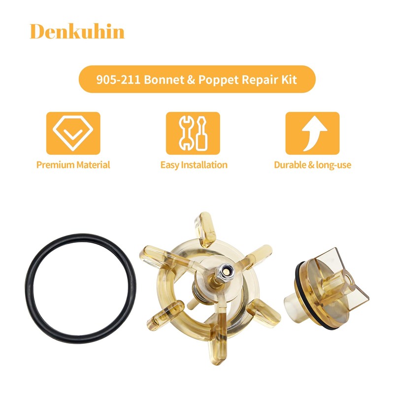 Denkuhin 905-211 Bonnet Poppet Assembly Repair Kit Compatible with 765