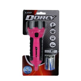 Dorcy 55 Lumen Floating Water Resistant LED Flashlight with Carabineer Clip, Pink ( 41-2509)