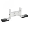 Water Pump Bracket Silver Aluminum Alloy Desktop Mounting Stand for