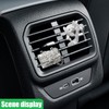 ZIMISI 2PCS Bling Elephant Car Vent Clips, Crystal Diamond Car