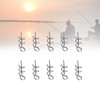 Pwshymi 100PCS/Bag Fishing Lure Spring Twist Lock Fishing Hook Centring