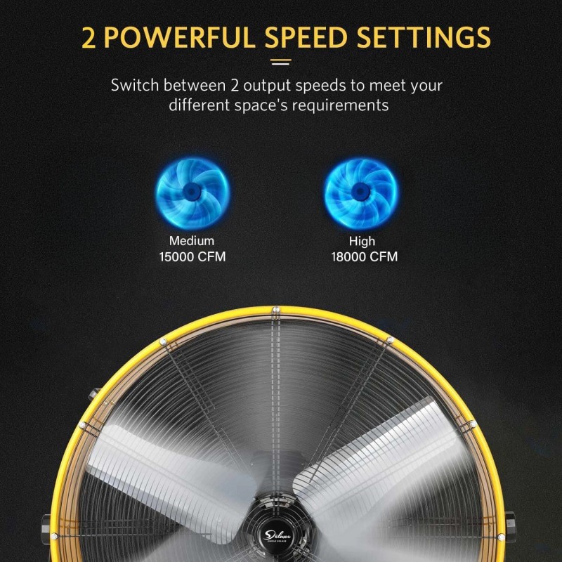 Simple Deluxe Drum Fan 20“/24"/30”/36 - 20 Inch