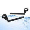 WORLDMOTOP Motorcycle Clip-On Handlebars, Aluminum, 8.7 inches, Black, Replacement for