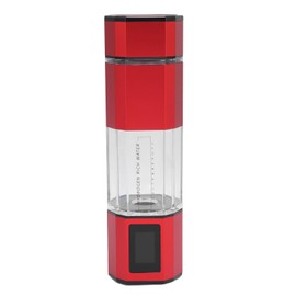 Hydrogen Water Bottle, 250ml Portable Hydrogen Water Bottle Generator with 5000ppb Hydrogen Water Ionizer Machine for Home Office Travel Fitness Drinking (Red)