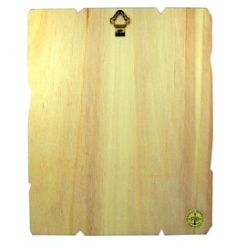 Laser Cut Wood Saint Michael the Archangel Icon Wall Plaque, 9 1/4 Inch