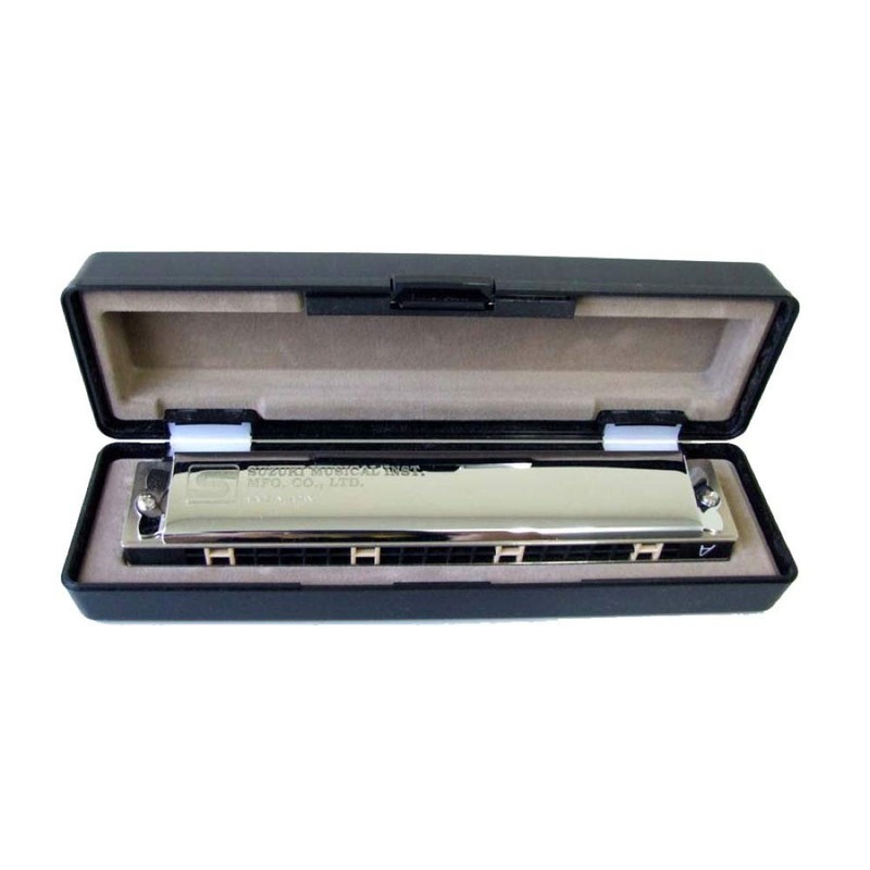 SUZUKI スズキ 21穴複音ハーモニカ スズキ 高級ハミング SU-21W A調