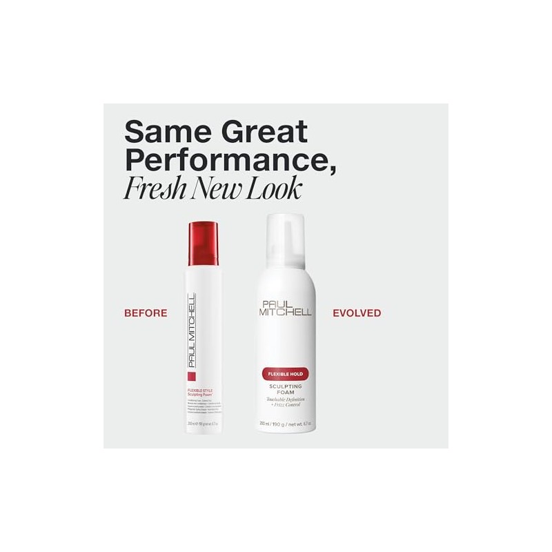 Paul Mitchell Sculpting Foam, Espuma, Acondiciona y Controla el Frizz,