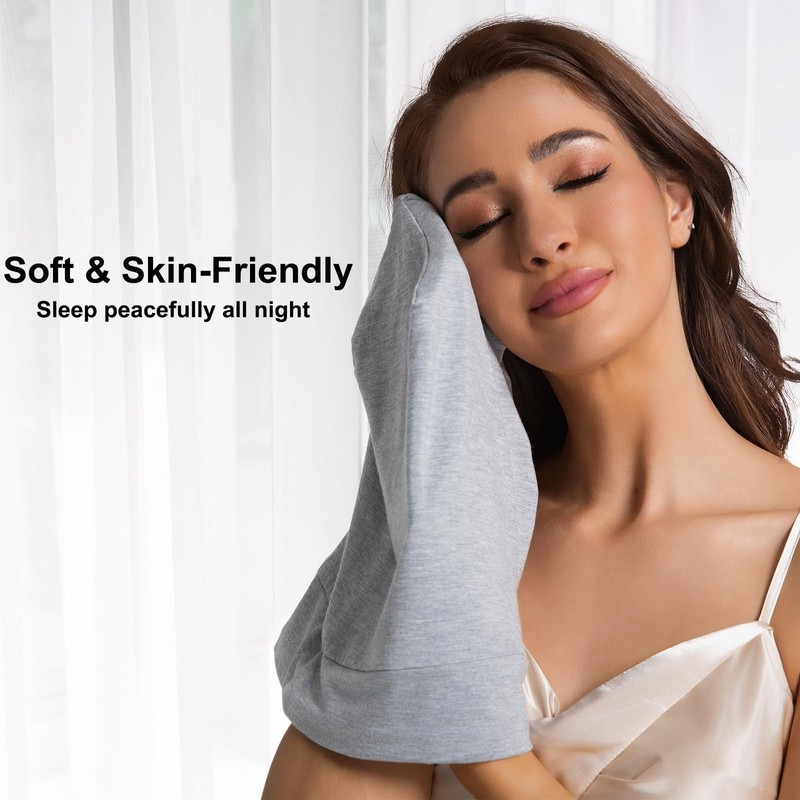 2PCS Large Sleep Cap Bonnet for Sleeping Black Women, Adjustable