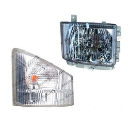 Boursin Headlight & Corner Light Rh For Isuzu NPR NPR-HD NQR NRR Reach Turn Signal Lamp 5.2L 6.0L 3.0L 2008-2022 Passenger Side