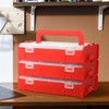 Magshion 3-layer Stackable Tool Box, Storage & Organizer Box with