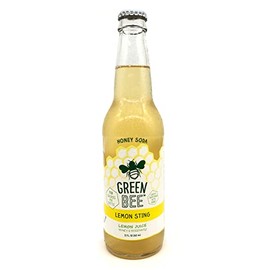 Green Bee Honey Sweetened Soda - Case of 12 (Lemon Sting)