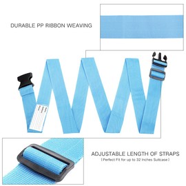 Luxebell Luggage Straps Suitcases Belt TSA Approved Travel Essentials Accessories Gift for Carry on Bag 6.56 ft 4 Pack