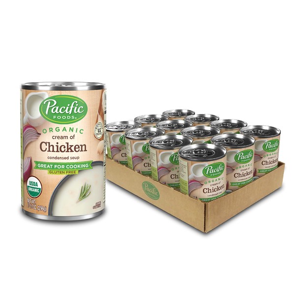 Pacific Foods Organic Cream of Chicken Condensed Soup, 10.5oz (Pack of 12)