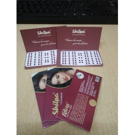 Shilpa Vive Sticker Kumkum - Deep Red Size 8 - Pack of 5