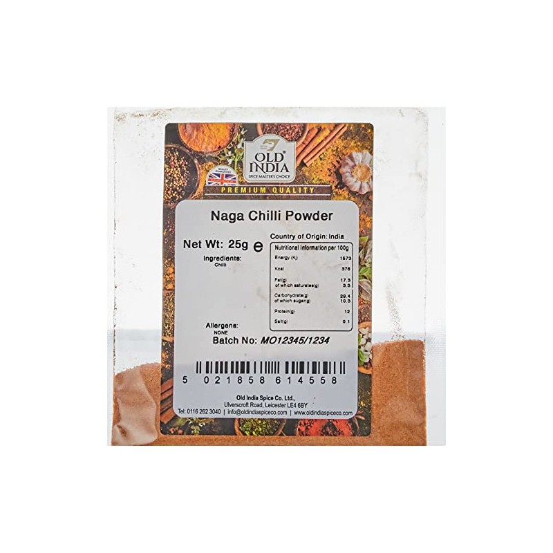 Old India Naga Chilli Powder 25g
