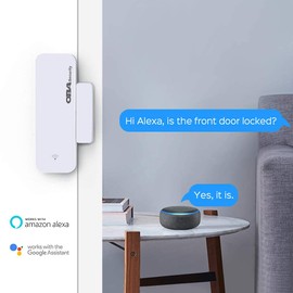 OBA WiFi-Tür- und Fenstersensor, intelligente Erkennung des Türstatus, sendet Benachrichtigung an das Telefon, funktioniert mit Alexa Google Home, Zubehör für Smart Home Gerät mit Szene