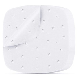 Air Fryer Liners for Ninja Airfryer - Air Fryer Parchment Paper Sheets 8.5in 100Pcs, Disposable Square Papier Parchemin Pour Air Fryer Accessories, Perforated Non-Stick, Gifts for Mom (B-White)