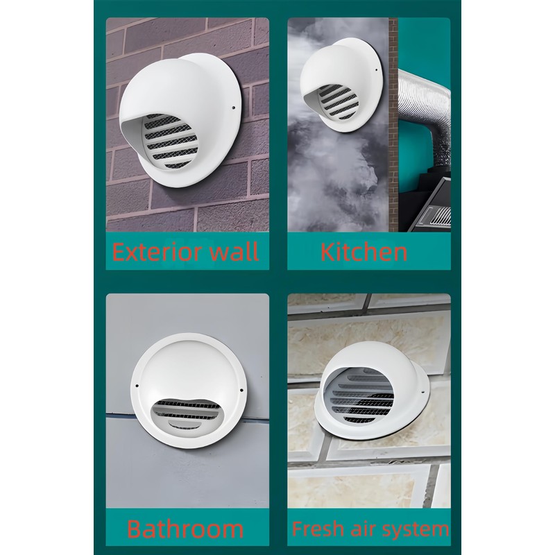 4" Vent Round Cover, Stainless Steel Wall Round Vent Hole