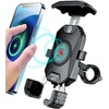BRCOVAN Motorcycle Phone Mount Holder with Qi 15W Wireless Charger