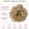 CVNRCLP Messy Bun Hair Piece for Women - Curly Wavy