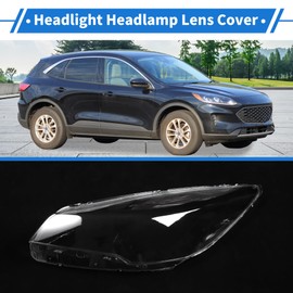 HOPESPANNER Headlight Lens Cover Headlight Headlamp Lense Clear Lens Cover for Ford Escape 2013-2016 Clear PC 1 Pcs Front Left Car